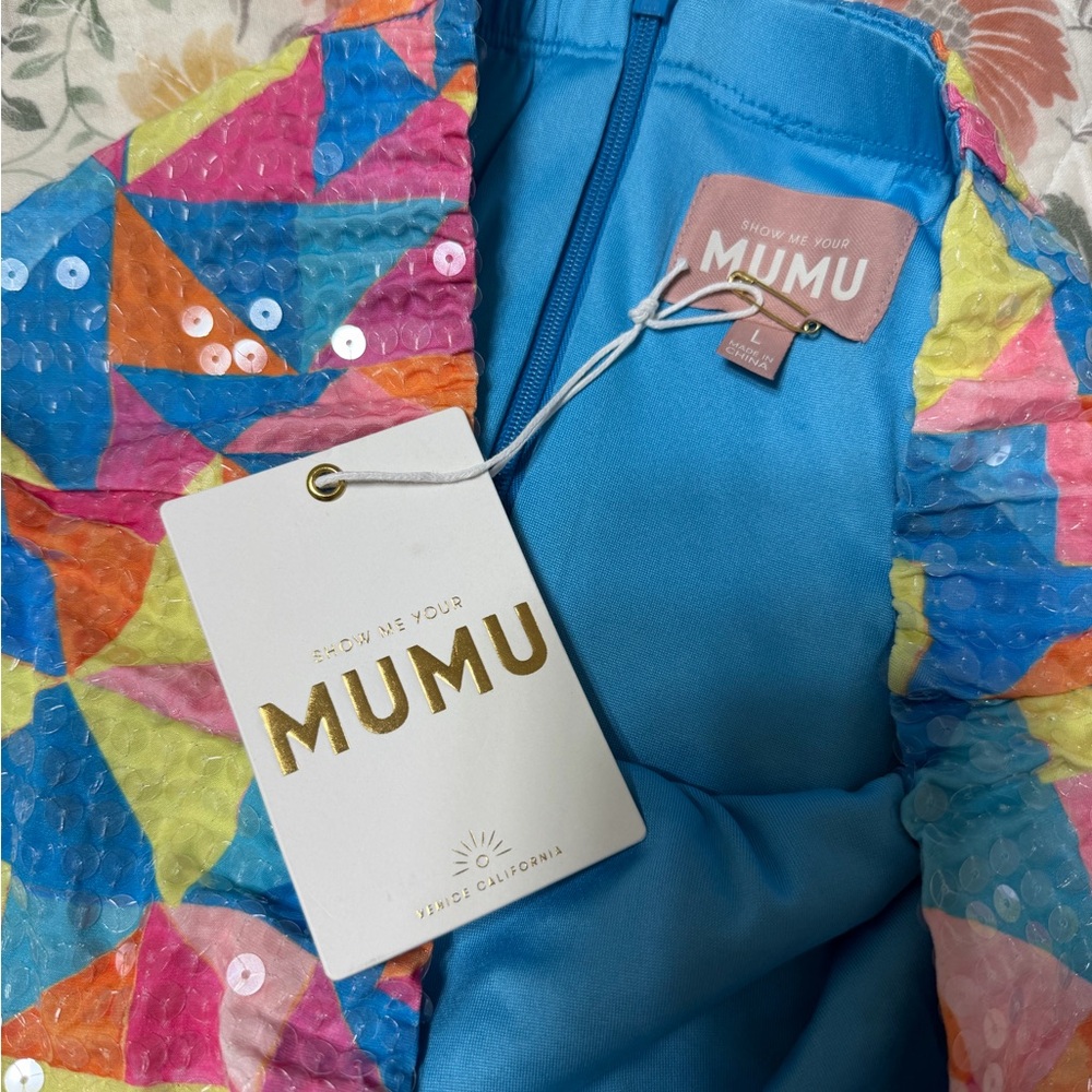 Show Me Your Mumu Colorful Sequin Maxi Dress